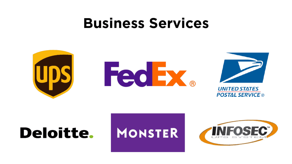 Business services logos