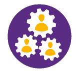 graphic of gears and people
