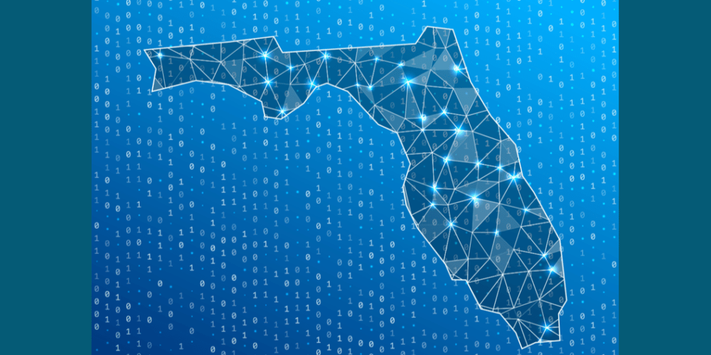 Abstract of Florida with technology