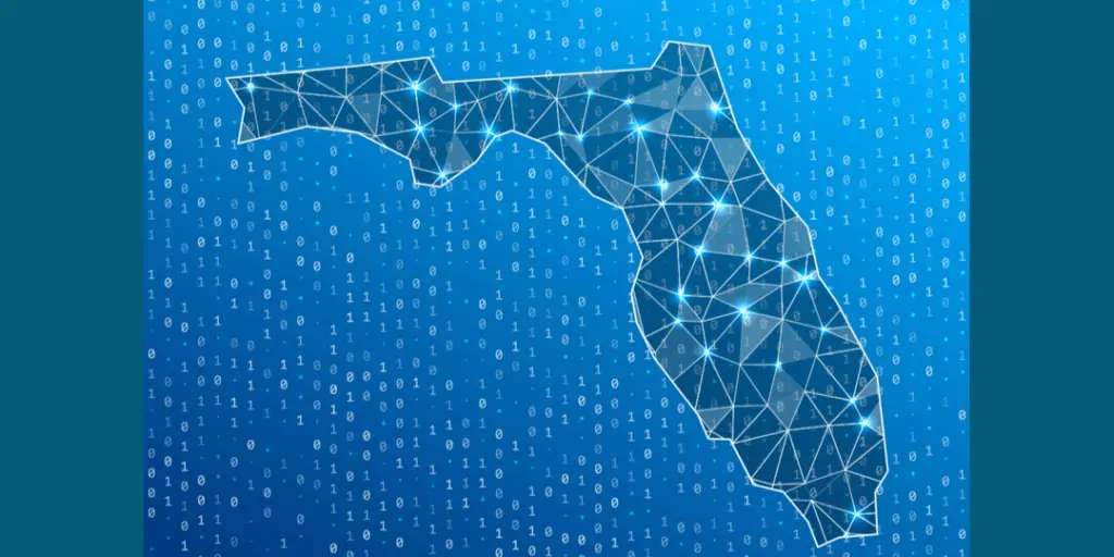 Abstract of Florida with technology